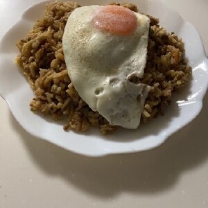 焼きそばの残りで♪そばめし